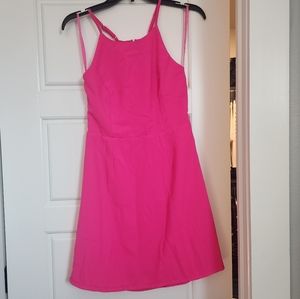 VERY J hot pink mini dress size S, with back cutouts